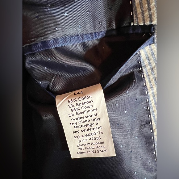 NWT Tommy Hilfiger Ethan Double Vent Seersucker Blazer/Coat - Picture 8 of 8